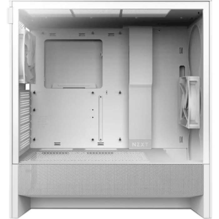Білий корпус NZXT H5 Flow Midi Tower із двома вентиляторами