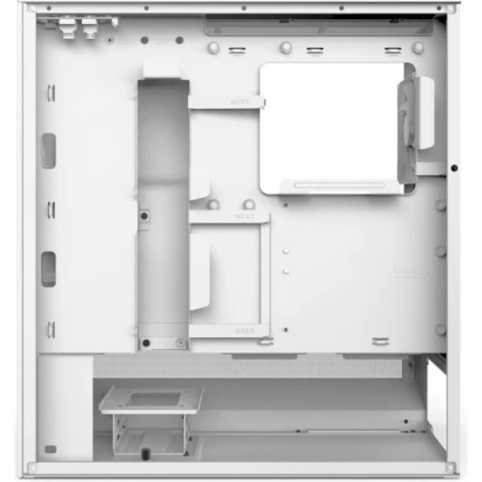 Білий корпус NZXT H5 Flow Midi Tower із двома вентиляторами