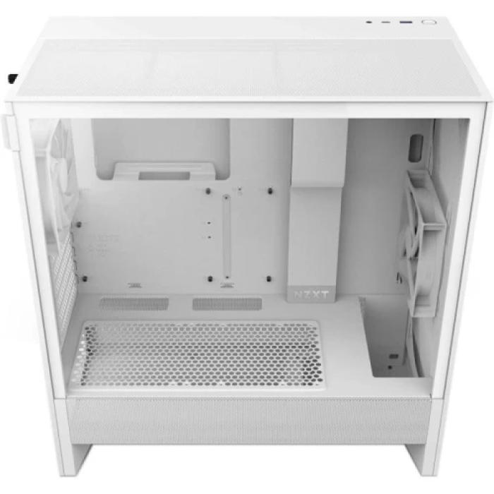 Білий корпус NZXT H5 Flow Midi Tower із двома вентиляторами