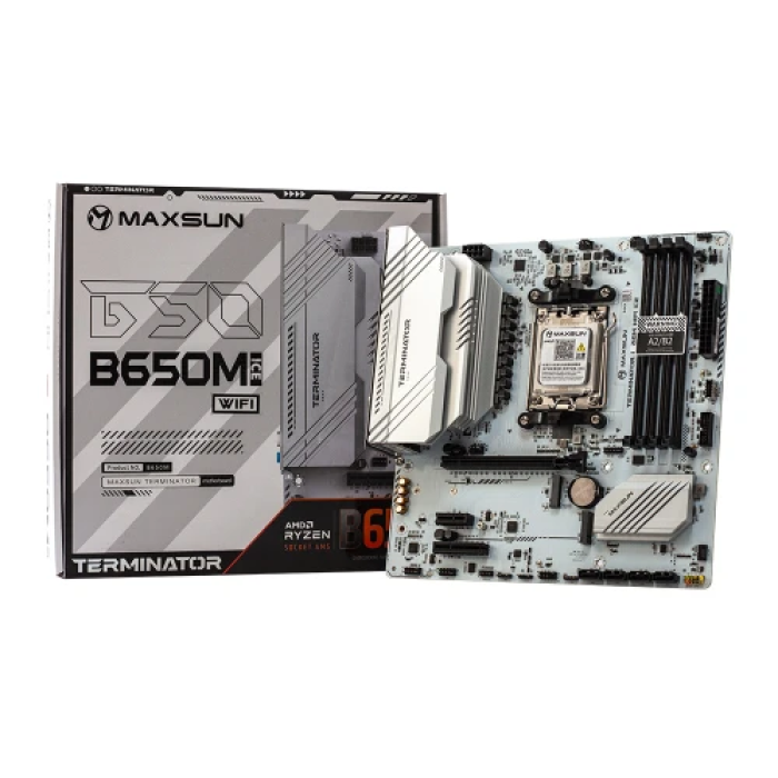 Материнська плата Maxsun Terminator B650M WIFI ICE для AM5