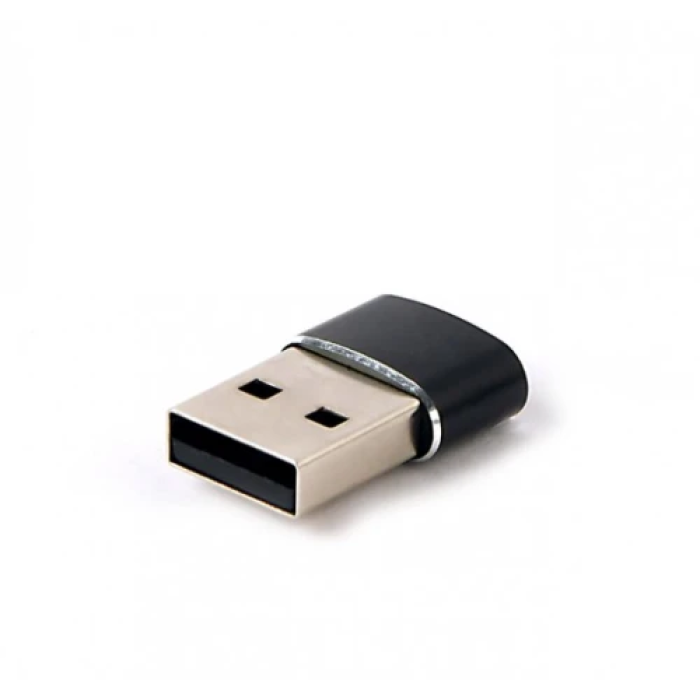 Перехідник Cablexpert USB 2.0 з Type-C, чорний