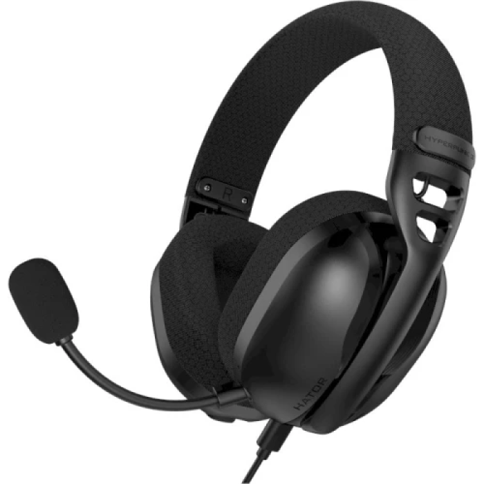 Ігрова гарнітура Hator Hyperpunk 3 Hi-Res USB 7.1, чорна