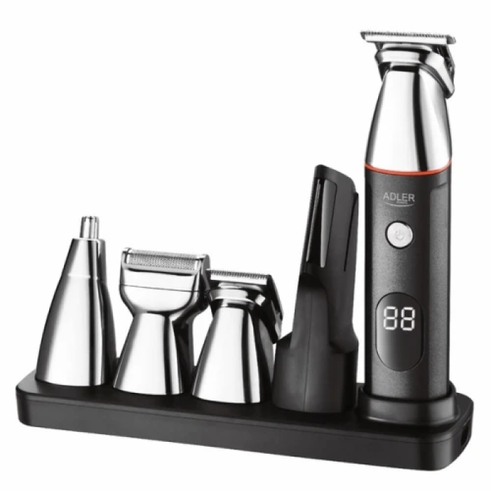 Акумуляторна машинка для стрижки Adler AD-2946 — набір 5 в 1