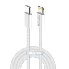 Кабель USB Type-C — Lightning (шнур для заряджання) ColorWay CW-CBPDCL068-GR 2 м, 27 Вт