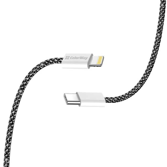 Кабель ColorWay Type-C — Lightning 2 м для заряджання та синхронізації