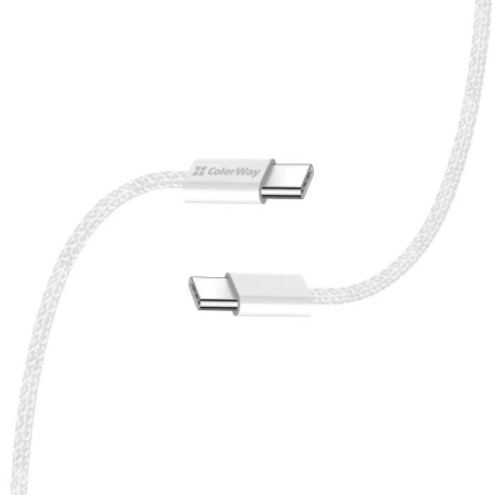 Кабель USB Type-C — USB Type-C ColorWay, 2 м, сірий