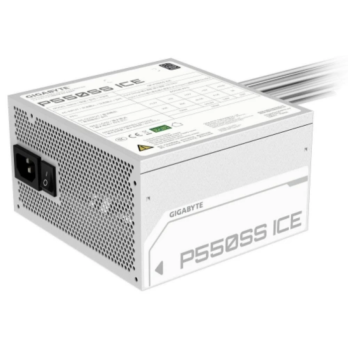 Білий блок живлення Gigabyte P550SS ICE на 550 Вт