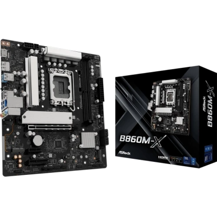 Материнська плата ASRock B860M-X для LGA1851, MicroATX і DDR5