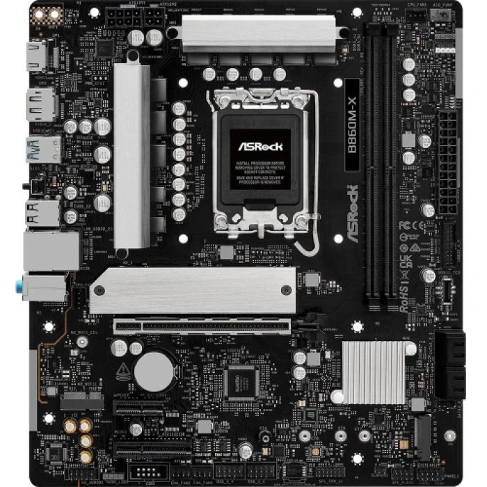 Материнська плата ASRock B860M-X для LGA1851, MicroATX і DDR5