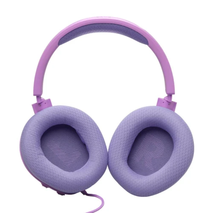 Фіолетова ігрова гарнітура JBL Quantum 100M2 з мікрофоном