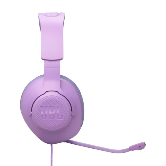 Фіолетова ігрова гарнітура JBL Quantum 100M2 з мікрофоном