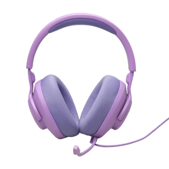 Фіолетова ігрова гарнітура JBL Quantum 100M2 з мікрофоном