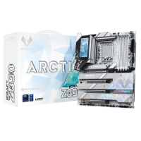 Материнська плата (системна плата) Maxsun iCraft Z890 ARCTIC LGA1851 4 слоти DDR5
