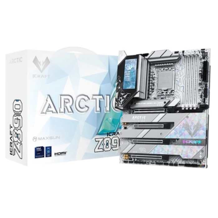 Материнська плата Maxsun iCraft Z890 ARCTIC для DDR5 та LGA1851