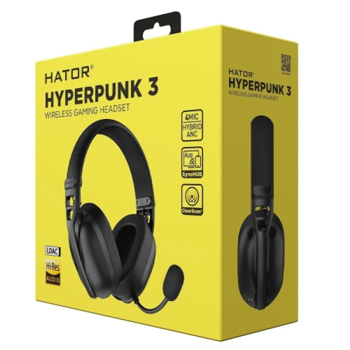 Бездротова ігрова гарнітура Hator Hyperpunk 3 з ANC