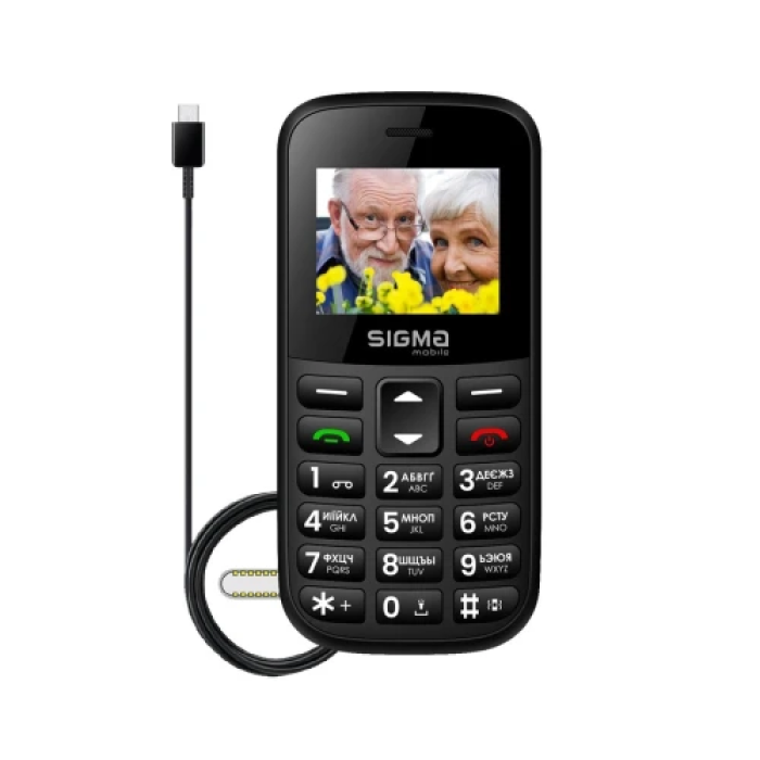 Кнопковий телефон Sigma Comfort 50 CF115 EASY 2 з Mini-SIM