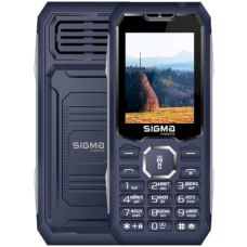 Кнопковий телефон (мобільний телефон) Sigma mobile X-style 341 BRO Blue 4050 мА·год