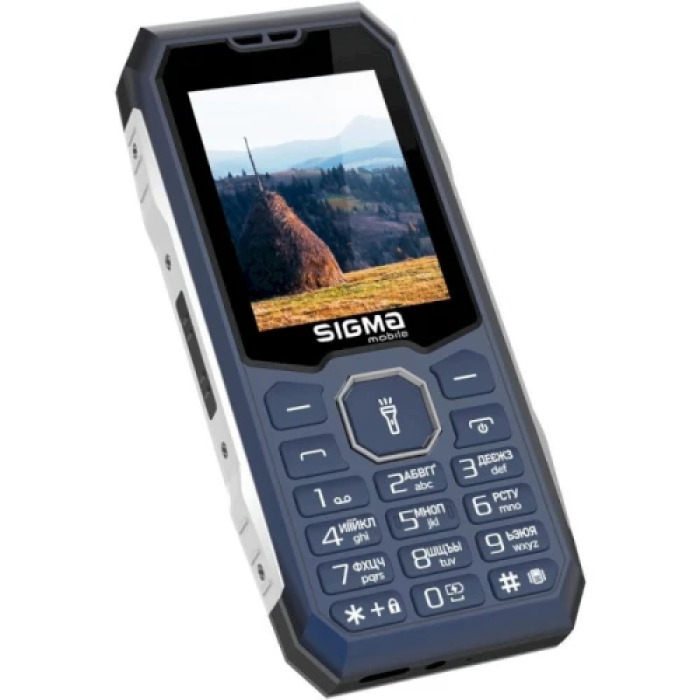 Кнопковий телефон Sigma mobile X-style 341 BRO Blue з акумулятором 4050 мА·год