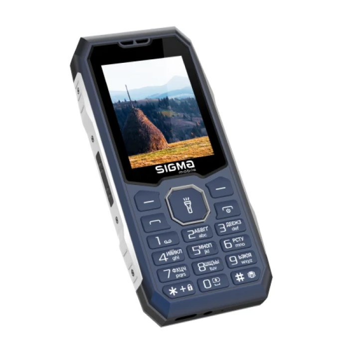 Кнопковий телефон Sigma mobile X-style 341 BRO Blue з акумулятором 4050 мА·год