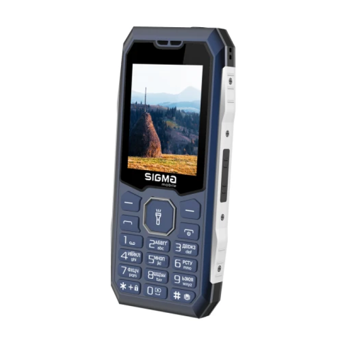 Кнопковий телефон Sigma mobile X-style 341 BRO Blue з акумулятором 4050 мА·год