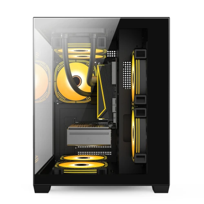 GTL Gaming Infinity — чорний корпус Mid Tower для Micro ATX і Mini ITX