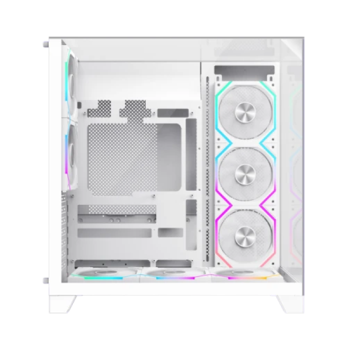 Білий корпус GameMax Infinity Pro Mid Tower із загартованим склом