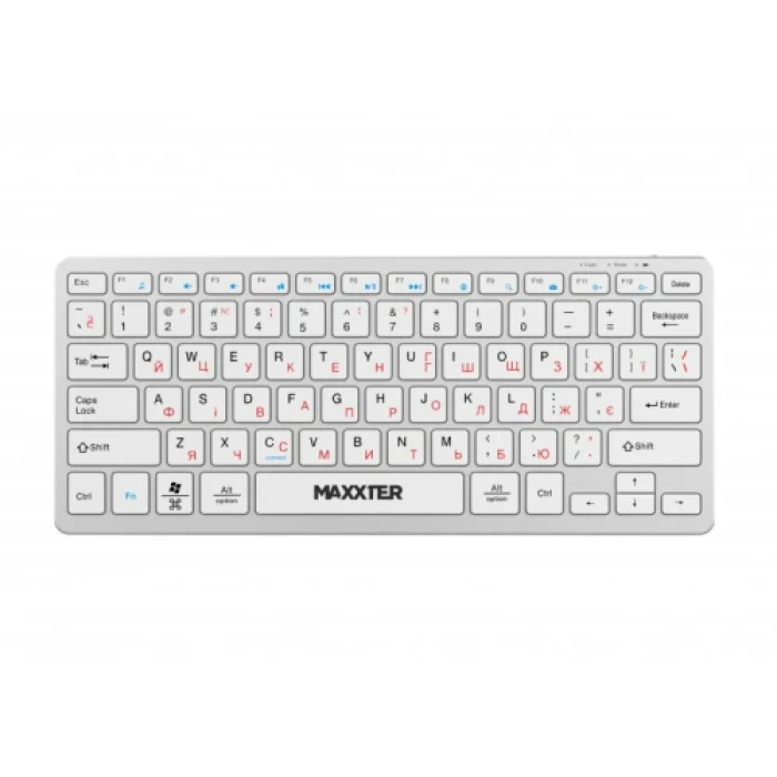Компактна бездротова клавіатура Maxxter KBW-C01S-UA на 78 клавіш