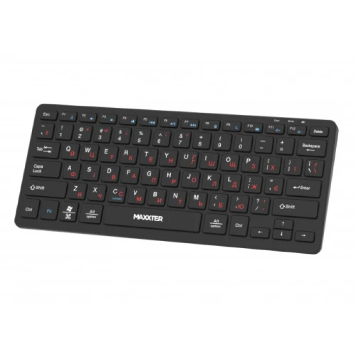 Бездротова компактна клавіатура Maxxter KBW-C01B-UA на 78 клавіш