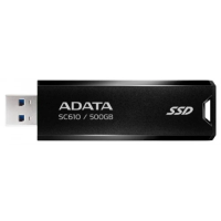 Зовнішній SSD (твердотільний накопичувач) ADATA SC610 500 ГБ, чорний