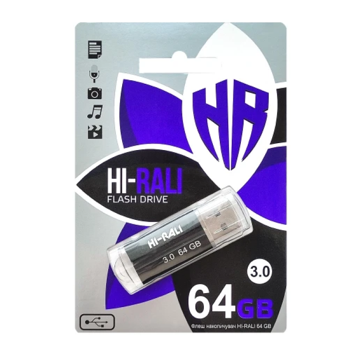 USB-флешка Hi-Rali Corsair 64 ГБ з інтерфейсом USB 3.0