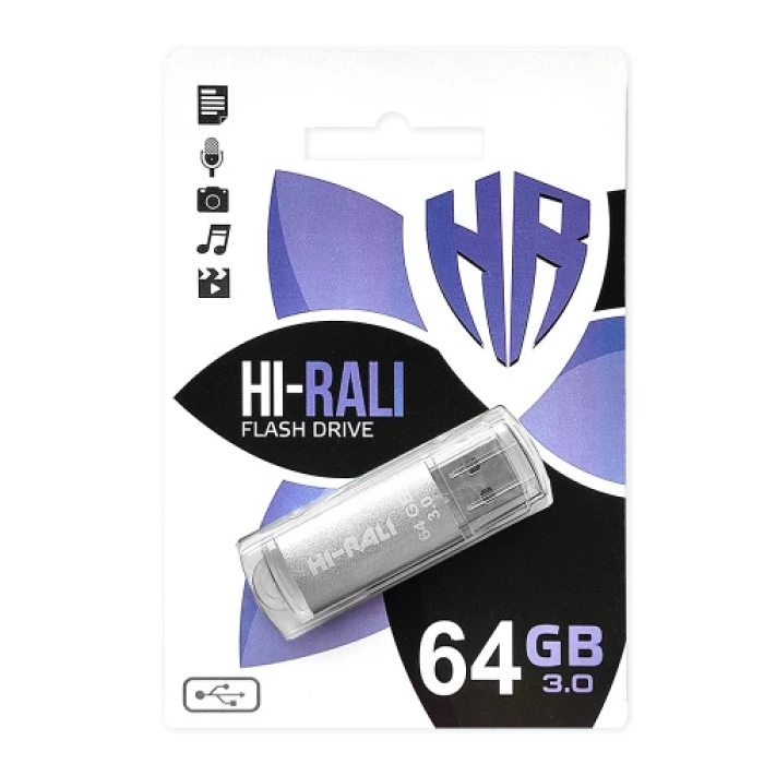 Флеш-накопичувач Hi-Rali Rocket 64 ГБ USB 3.0
