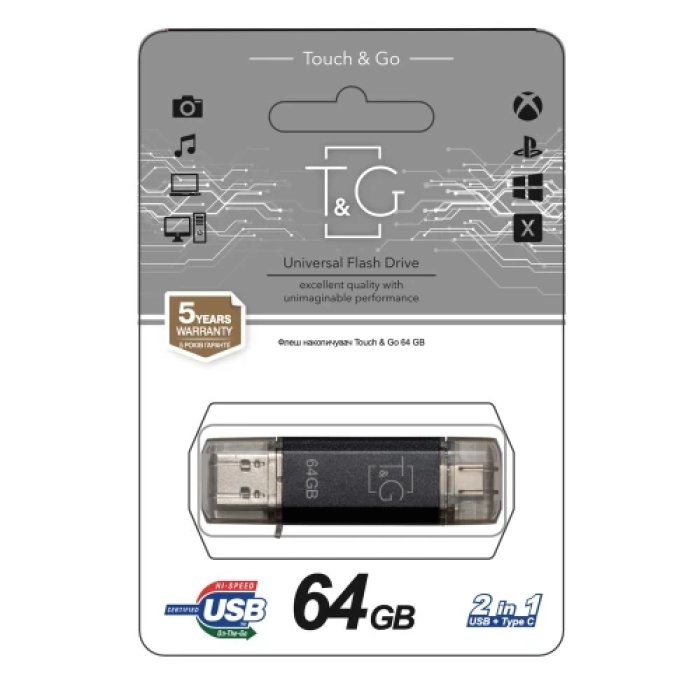 USB-флешка T&G Star TG009TC на 64 ГБ з Type-C