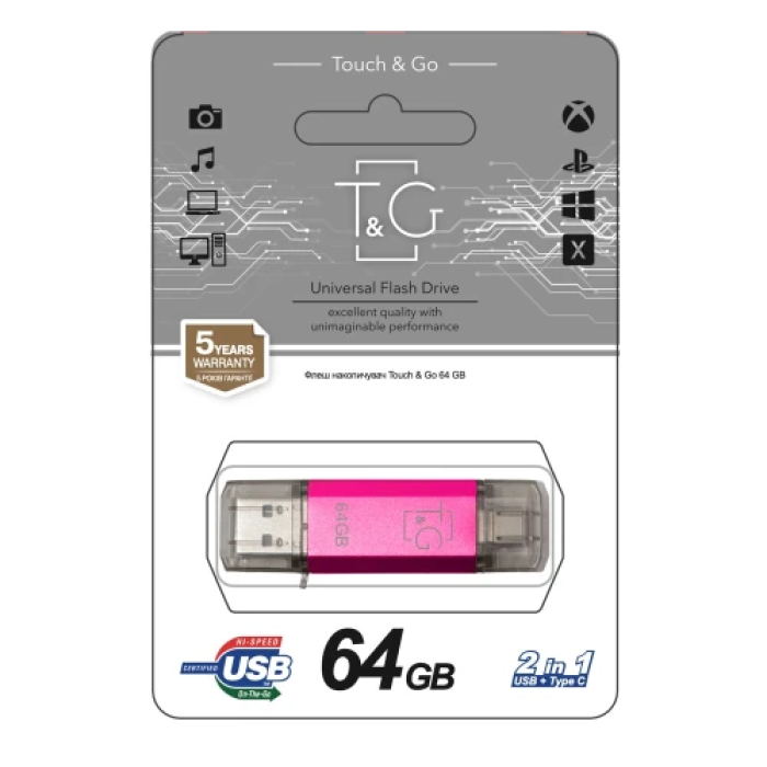 Флешка T&G Star TG009TC на 64 ГБ із Type-C