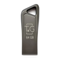 USB-флешка (флеш-накопичувач) T&G Metal TG114 64 ГБ USB 3.0, сіра