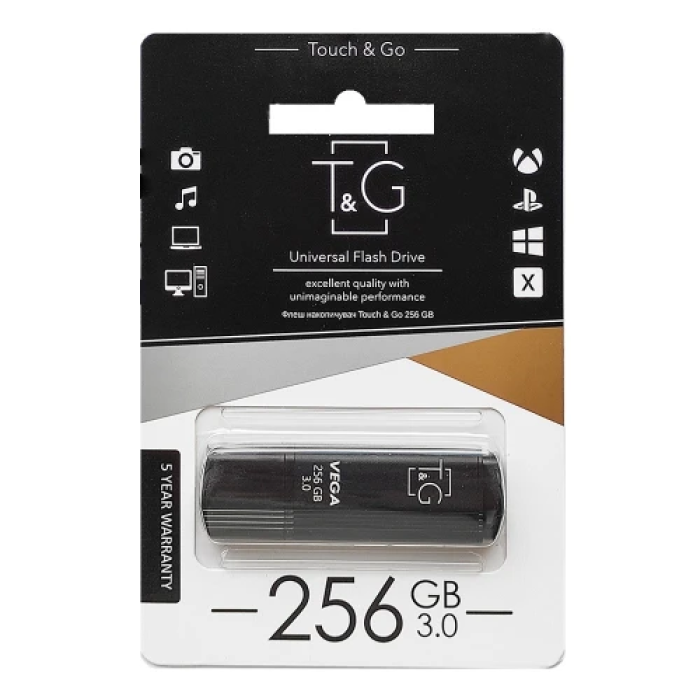 USB-флешка T&G Vega TG121 на 256 ГБ, USB 3.0