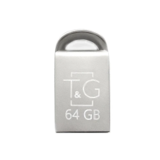 Флеш накопичувач USB 64Gb T&G Metal TG107, Silver, USB 2.0 (TG107-64G)