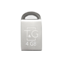 Флеш-накопичувач (USB-флешка) T&G TG107 4 ГБ, USB 2.0, сріблястий