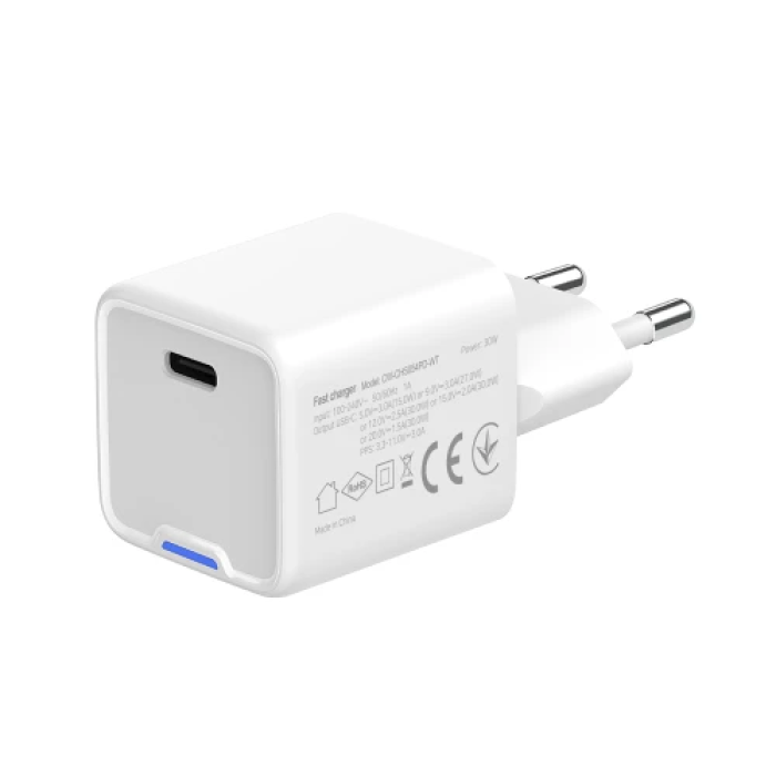 Мережевий GaN-зарядний пристрій ColorWay 30 Вт із USB Type-C