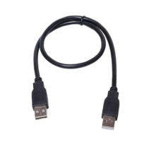 Кабель USB (USB-шнур) PowerPlant USB 2.0 AM–AM 0,5 м чорний