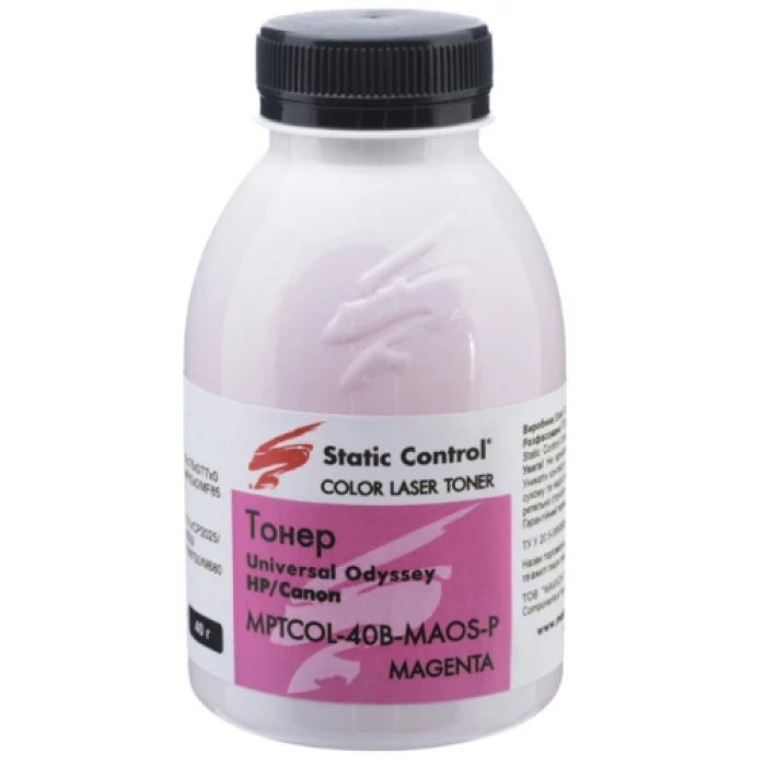 Порошковий тонер Static Control Odyssey 3, Magenta, 40 г