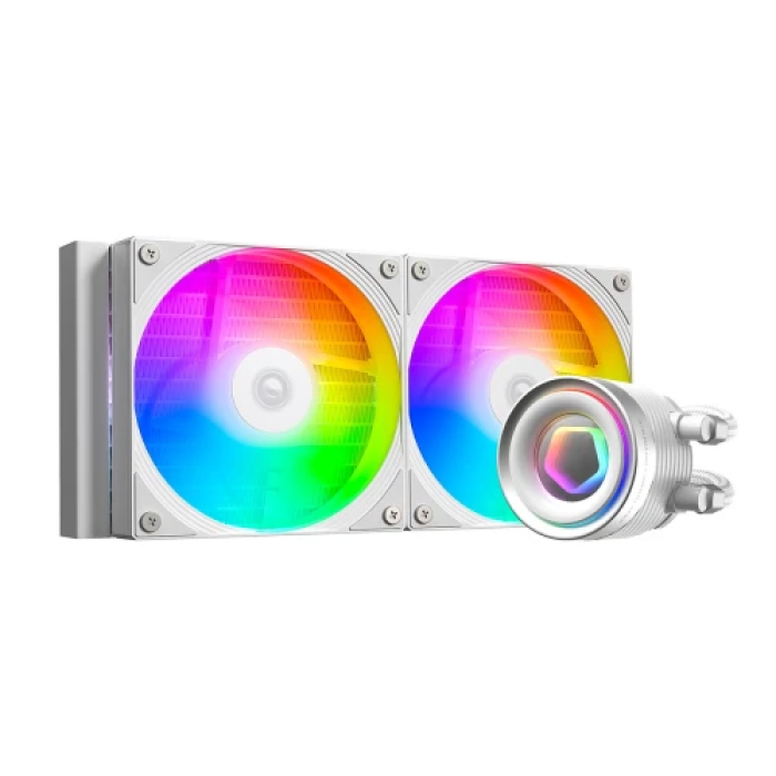 Біла система рідинного охолодження ID-Cooling FX240 INF на 240 мм