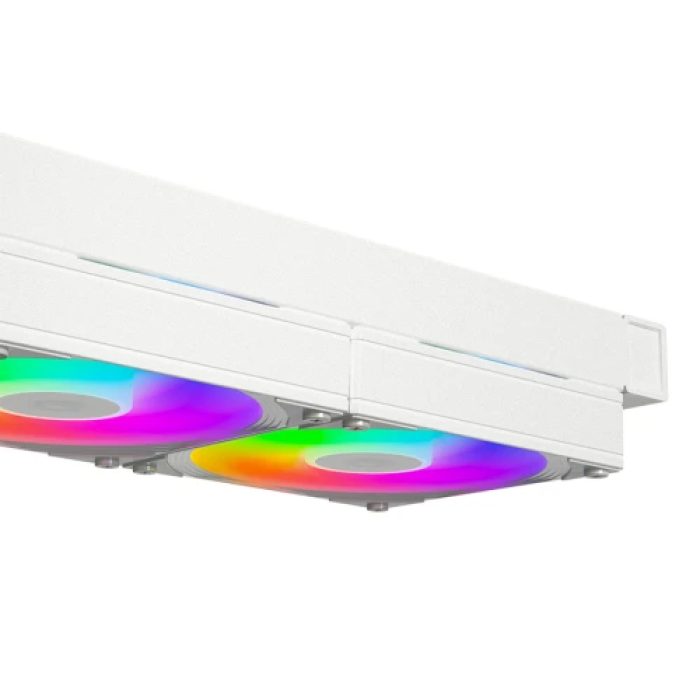 Біла система рідинного охолодження ID-Cooling FX240 INF на 240 мм