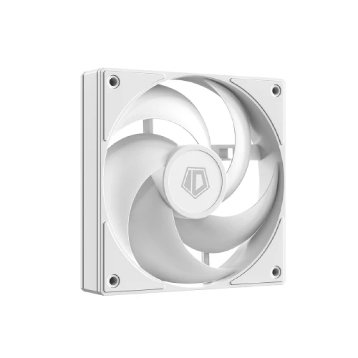 Білий корпусний вентилятор ID-Cooling AS-120-W, 120 мм