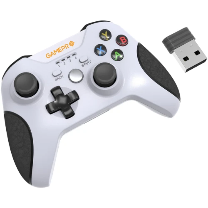 Бездротовий геймпад GamePro MG650W White для ПК, PS3 та Android