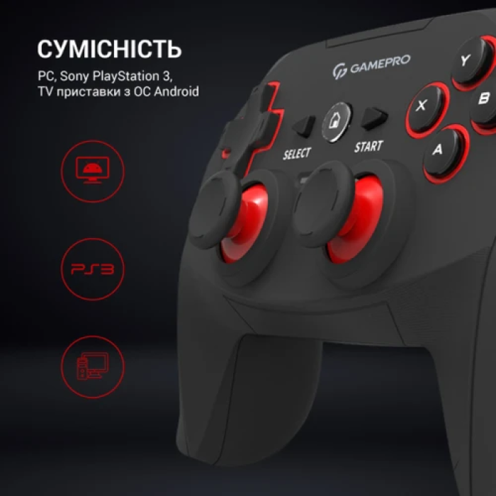 Бездротовий геймпад GamePro GP600 для ПК, PS3 та Android