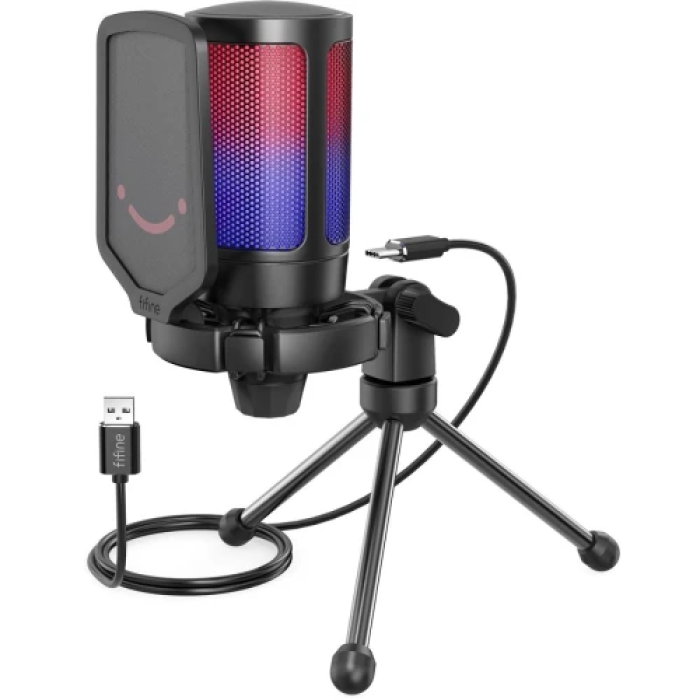 Ігровий USB-мікрофон Fifine A6V RGB для настільного використання