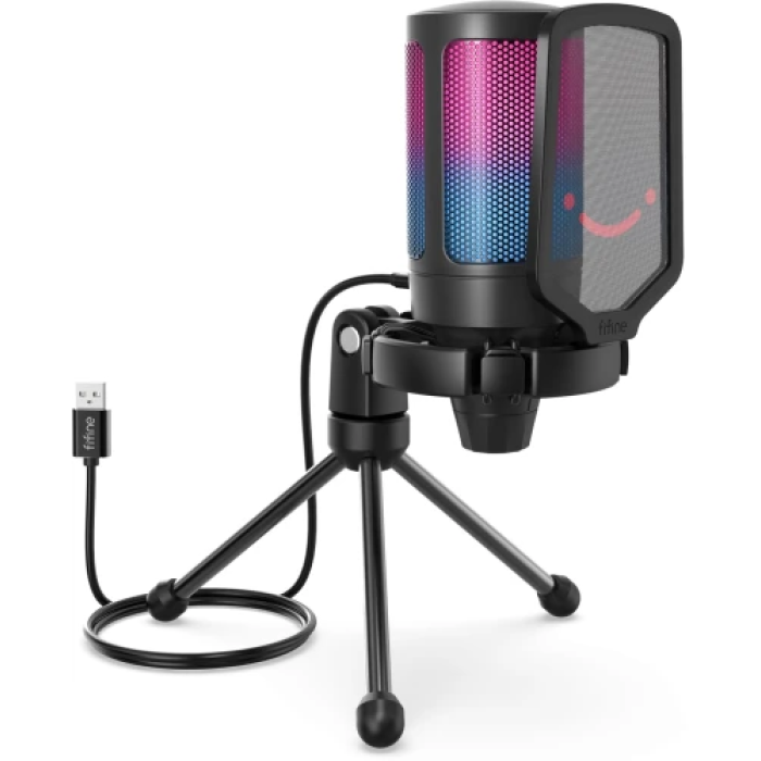 Ігровий USB-мікрофон Fifine A6V RGB для настільного використання