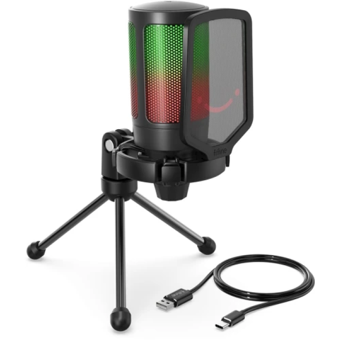 Ігровий USB-мікрофон Fifine A6V RGB для настільного використання