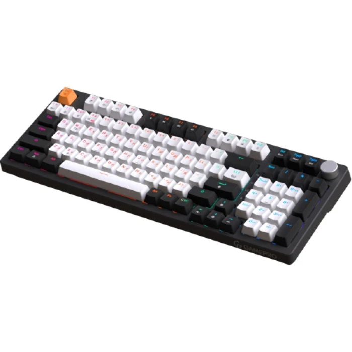 Механічна ігрова клавіатура GamePro MK170B RGB на 97 клавіш Black/White