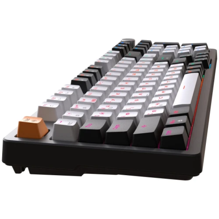 Механічна ігрова клавіатура GamePro MK170B RGB на 97 клавіш Black/White